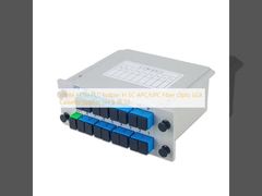 SC APC/UPC 光ファイバー LGX カセット スプリッターのホワイト FTTH PLC スプリッター 1x4 8 16 32