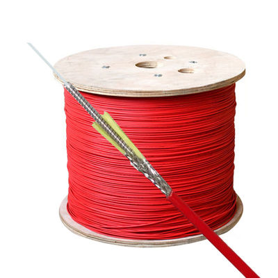 購入 Red Indoor Flame Retardant Jacket DTS Distributed Temperature Sensing Fiber Optic Cable オンライン製造
