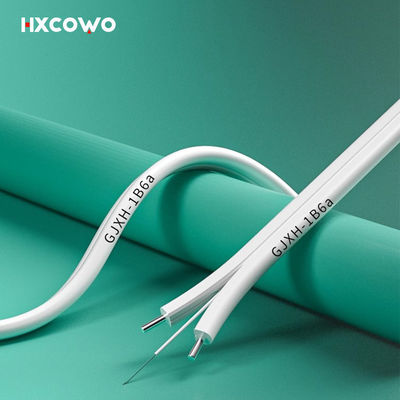 購入 SM G652D G657A GJXH Indoor Optical Fiber Cable With LSZH Jacket 2 Core オンライン製造