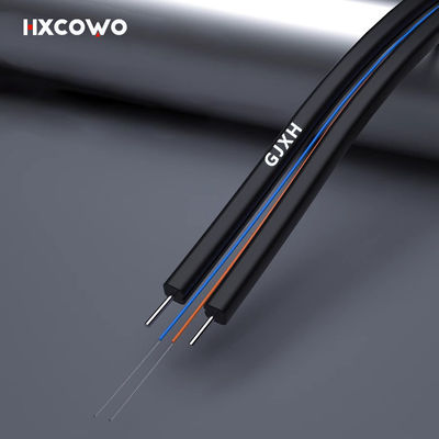 購入 Telecom Communication Indoor Fiber Cable 1 2 4 Core GJXH G657A2 6 Core Wire Cable オンライン製造