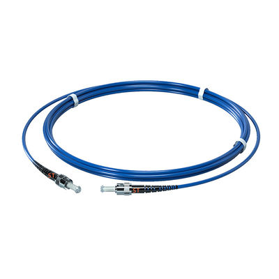 購入 FTTH PVC 3.0MM シングルモード G657A1 3M ST/UPC-ST/UPC 装甲型光ファイバーパッチコード オンライン製造