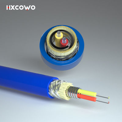 購入 LSZH TPU Flexible Spiral Steel Armored Fiber Optical Cable For Dustproof Function オンライン製造