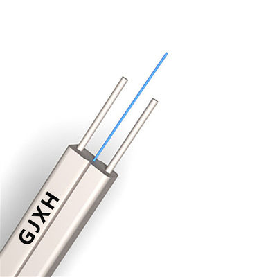 購入 HXCOWO GJXFH GJXH SM Drop Fiber Cable With Steel Wire Or FRP FTTH Cable オンライン製造