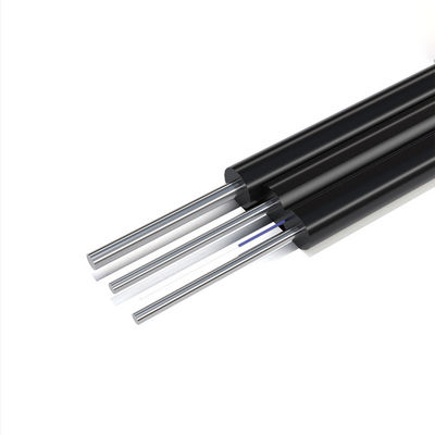 購入 HXCOWO FTTH Outdoor GJYXCH 1 2 4 Core G657A1 Steel Wire Or FRP Black Fiber Optic Drop Cable オンライン製造