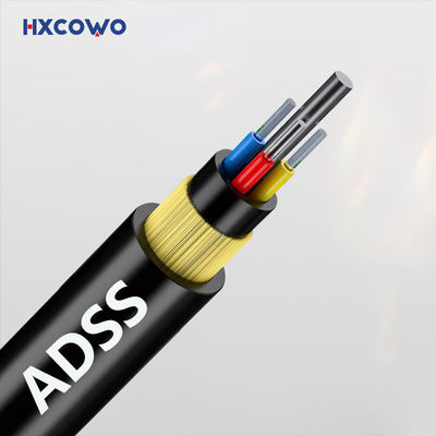 購入 ADSS 80m 100m 120m 200m Span Aerial Fiber Cable G652D G657A1 G657A2 オンライン製造