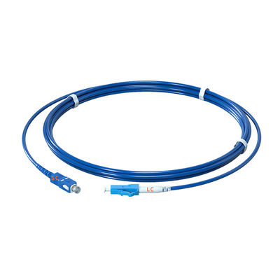 購入 Single Mode 9/125 G652D Simplex SC/UPC-LC/UPC Armored Fiber Optic Patch Cord for Signal Transfer オンライン製造