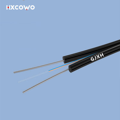 購入 Speed Internet Indoor Fiber Optic Cable GJXH Metallic Strength Member G657A1 2Core オンライン製造