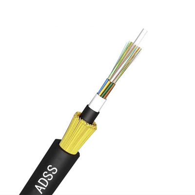 購入 ADSS 24 Core Fiber Optic Cable With High Tension Wire Double Jacket オンライン製造