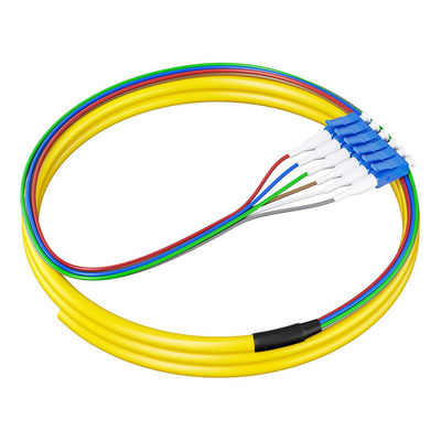 購入 HXCOWO 6 Color SM 9/125 Fiber Pigtails 0.9mm G657A G652D 1.5M LC/UPC Fiber Optic Pigtail オンライン製造