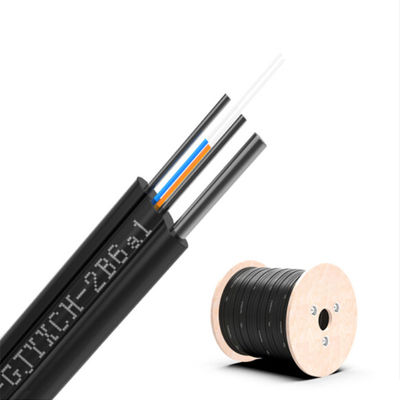 購入 Number of Conductors ≥ 10 FTTH 2 Core Fiber Optic Drop Cable 1km GJYXCH with Custom Length オンライン製造