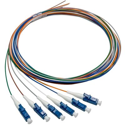 購入 FTTN HXCOWO 6 Bundle Distribution Fiber Optic Pigtail LC/UPC SM 9/125 Fanout 0.9mm Optical Fiber Pigtail オンライン製造