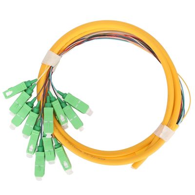 購入 Connector Type SC Fiber Pigtails HXCOWO 12 Color 0.9mm SM OS2 G.657A1 Blue LSZH PVC オンライン製造