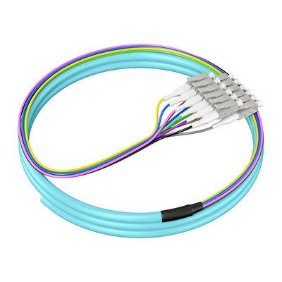 購入 PVC LSZH HXCOWO ノベル 12 色 12 コア LC FC SC ST UPC/APC シングルモード G657A/G652D 0.9mm MM ファイバーピグテール オンライン製造