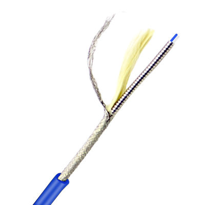 購入 GJFJKV SM / MM Armored Optical Fiber PVC Jacket Fibre Optic Cable Armoured オンライン製造