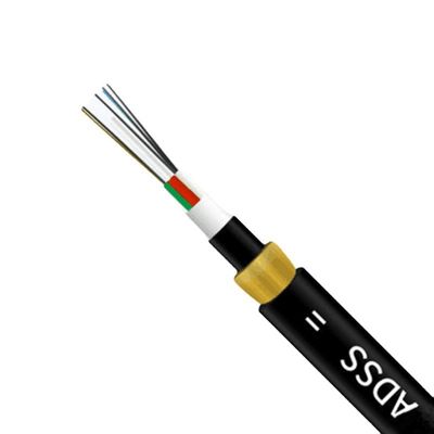 購入 Overhead ADSS Aerial Fiber Optic Cable Single / Double Jacket Leather オンライン製造