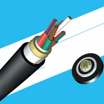 購入 12 24 Core ADSS OFC Non Metallic SM Fiber Optic Cable For Outdoor Aerial Installation オンライン製造