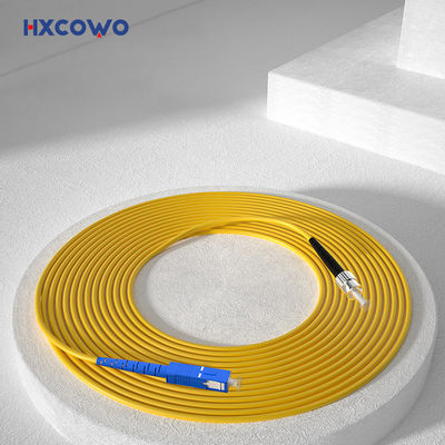 購入 FTTX Fiber Optic Patch Cord with HXCOWO SC FC Connectors and SM Indoor Armored Cable オンライン製造