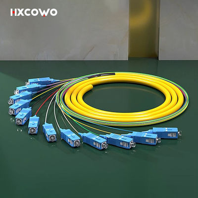 購入 12 Core SC UPC APC LC FC ST E2000 SM MM OM2 OM3 OM4 Fiber Optic Pigtail Ribbon Patch Cord オンライン製造