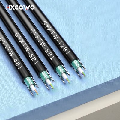 購入 12 Cores G657A G652D GYXTW Aerial Outdoor Steel Wire FTTH Armoured Fiber Optical Cable オンライン製造