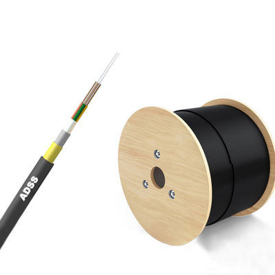 購入 Black ADSS Fiber Optic Cable Multi Mode For High Speed Data Transmission オンライン製造