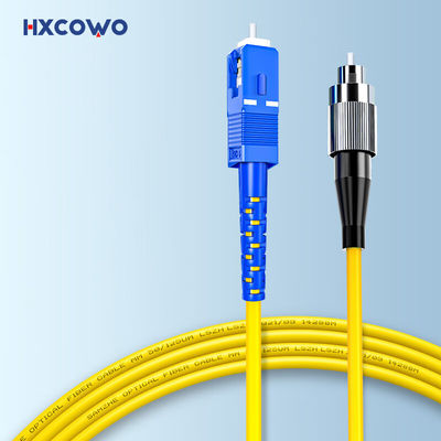 購入 HXCOWO Indoor Outdoor 1 2 4 Core G657A1 FTTH Armored Fiber Optic Cable Patch With SC FC Connector オンライン製造