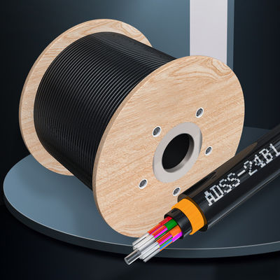 購入 Double Jacket G652D ADSS All Dielectric Self Supporting Black ADSS Fiber Optic オンライン製造