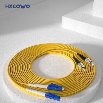 購入 Armored Fiber Cable Patch HXCOWO OM4 LC UPC to FC Duplex Multimode Fiber Optic Cable オンライン製造