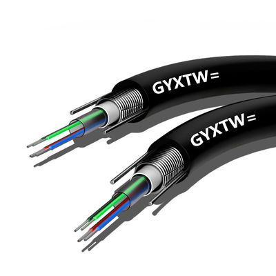 購入 Black Outdoor Armored Fiber Optic Cable G652D Duct Optical Fiber Cable オンライン製造
