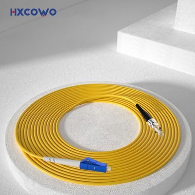 購入 HXCOWO SM SX G657A2 LC/UPC-FC 2 3mm LSZH Armored Fiber Optic Cable Patch for Wifi Network オンライン製造