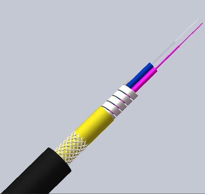 購入 LSZH Jacket 5.0mm OS2 G652D Singlemode Armored Fiber Optic Cable for Networks オンライン製造