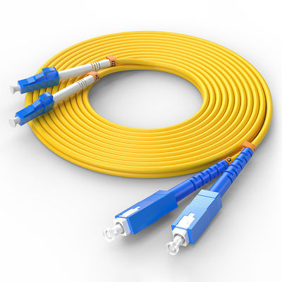 購入 FTTH FTTxFTTB Network LC-SC Multimode Duplex Fiber Optic Cable with Customized Colors オンライン製造