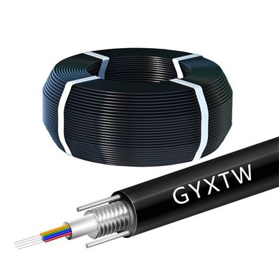 購入 Singlemode Outdoor Armored Fiber Optic Cable G652D Armored Fiber Cable オンライン製造