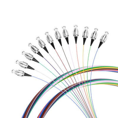 購入 G657 12Color 0.9mm 1.5M Fiber Optic Pigtail for FTTX Wavelength 850nm/1310nm/1550nm オンライン製造