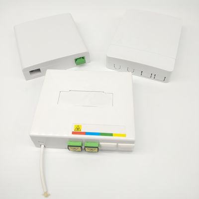 購入 2 Port Ftth Fiber Optic Termination Box SC/APC Adapter Fiber Termination Boxes オンライン製造