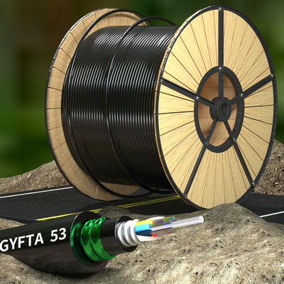 購入 Outdoor 12 Core Armoured Fiber Optic Cable GYFTA53 Armored Optical Cable オンライン製造