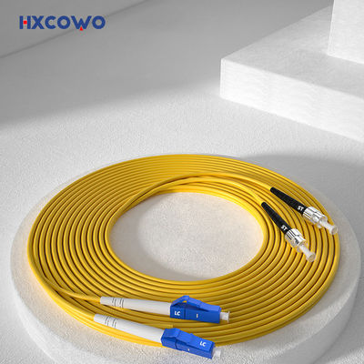 購入 1.5m Yellow Duplex Armored Patch Cord HXCOWO 2.0mm SM MM 9/125 LC/UPC To ST オンライン製造