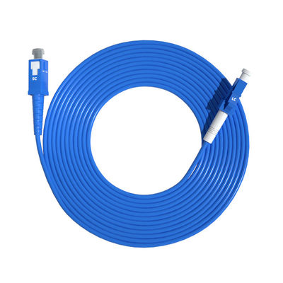 購入 HXCOWO Waterproof Single Mode Simplex 9/125 3.0mm SC-LC Armored Fiber Optic Cable Patch オンライン製造