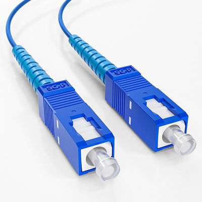 購入 FTTN ネットワークのための青い SC SM 2.0 MM 3.0 MM 1M 2M 5M 10M 装甲繊維パッチ コード オンライン製造