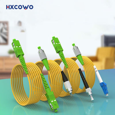 購入 1core Fiber Optic Patch Cord HXCOWO SC/FC/LC/ST Low Loss APC/UPC 9/125 SM SX 3M G657A オンライン製造