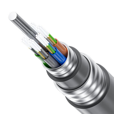 購入 GYTA53/GYTA/GYTS Black Outdoor Fiber Optic Cable For Underground Direct Buried Duct オンライン製造