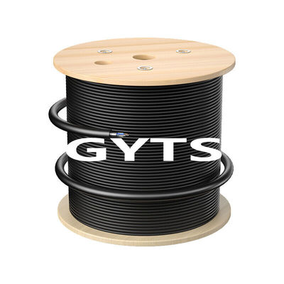 購入 GYTS GYTA 12 24 48 96 Core Fiber Optic Cable Black Outdoor Armored Cable オンライン製造