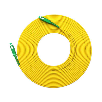 購入 HXCOWO SM G652D 2.0mm PVC Simplex Fiber Patch Cord in Custom Length with SC/APC Connector オンライン製造