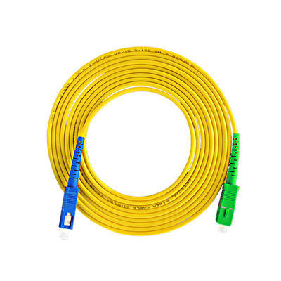 購入 2.0mm 3.0mm Single Mode Fiber Patch Cord SC SC APC UPC Fiber Jumper オンライン製造