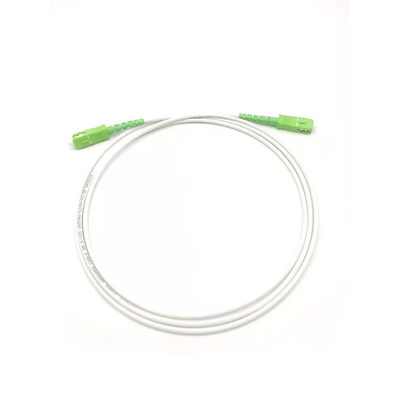 購入 G657A 3.0mm LSZH White Armored Fiber Optic Patch Cord SC/APC To SC/APC SM 9 1F オンライン製造