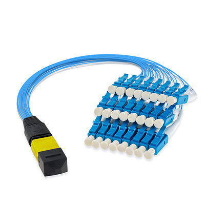 購入 Networking Solution 72 Fibers OM4 50/125 Multimode MPO Trunk Cable with Custom Length オンライン製造