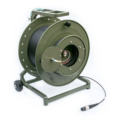 購入 ArmyGreen Tactical Ofc Cable Spiral Armored  Military Tactical Fiber Optic Cable オンライン製造