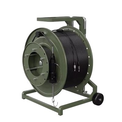 購入 Military Grade Tfoca Fiber Optic Cable Tactical Fiber Reel For Harsh Environments オンライン製造