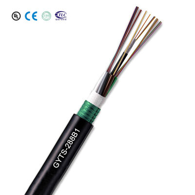 購入 G655 GYTS Outdoor Armored Fiber Optic Cable with ITU G652D and G657A Stranded Loose Tube for High Performance オンライン製造