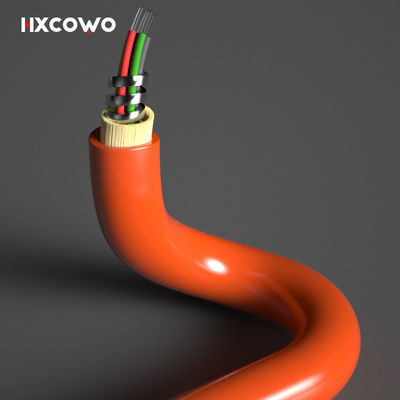 Custom Length Multimode 6 Core 12 Core Flexible Spiral Steel Armoured Fiber Optical Cable
