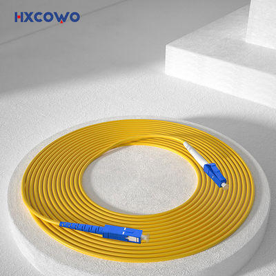 HXCOWO FTTH FTTx FTTB ネットワーク 光ファイバーケーブル LC SC/UPC オプティカル 1M シングルモード シングルコア 3.0mm ファイバーケーブルパッチ